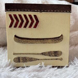 Cabin/outdoor  theme tissue box holder .